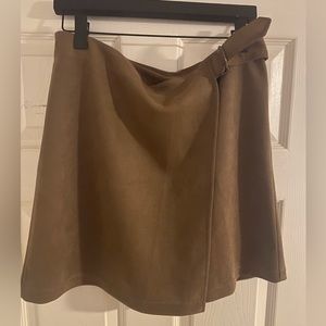 Banana Republic Factory Faux Suede Wrap Skirt